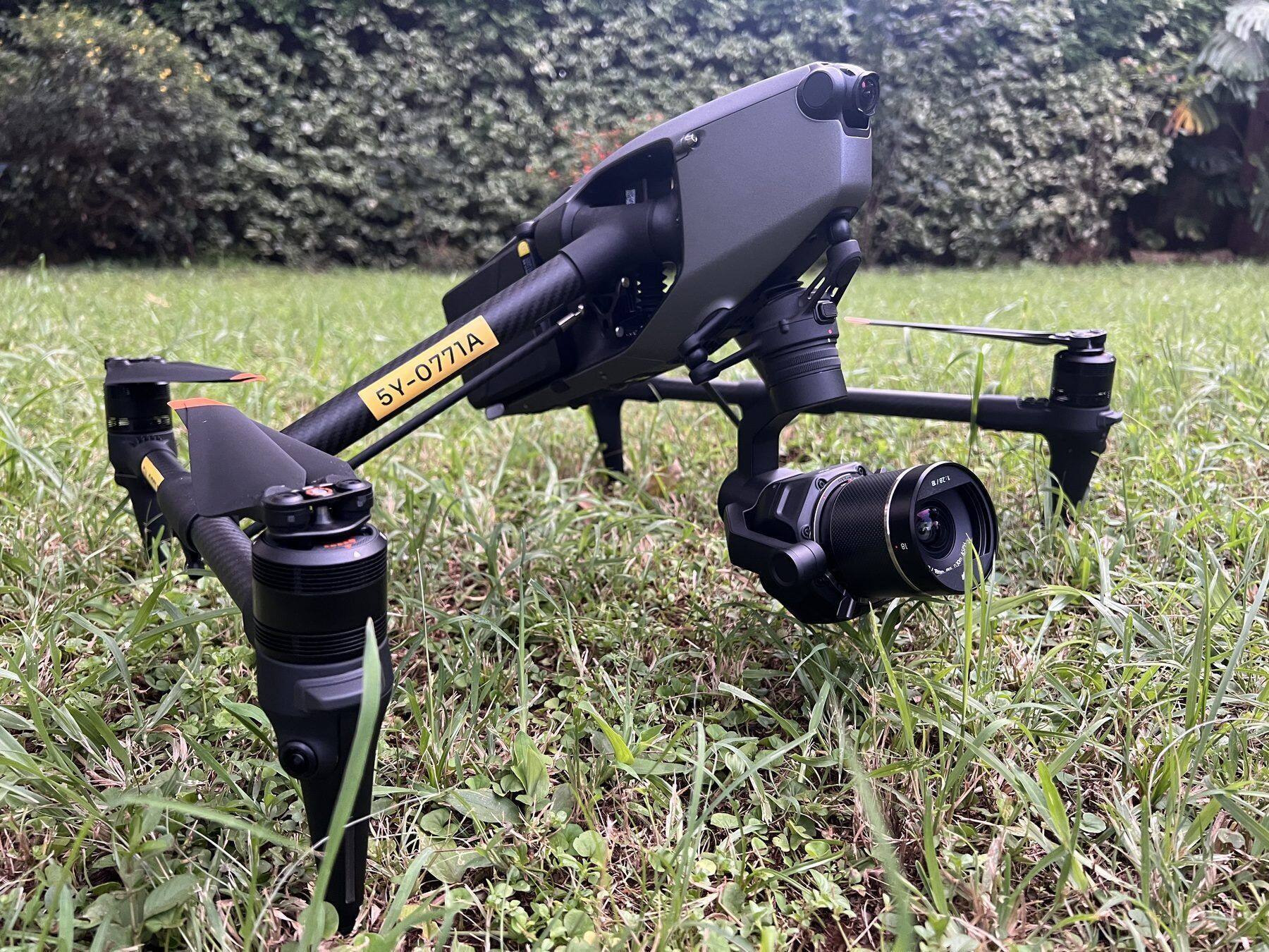 DJI Inspire 2 with Zenmuse gimbal — cinema-grade rental kit